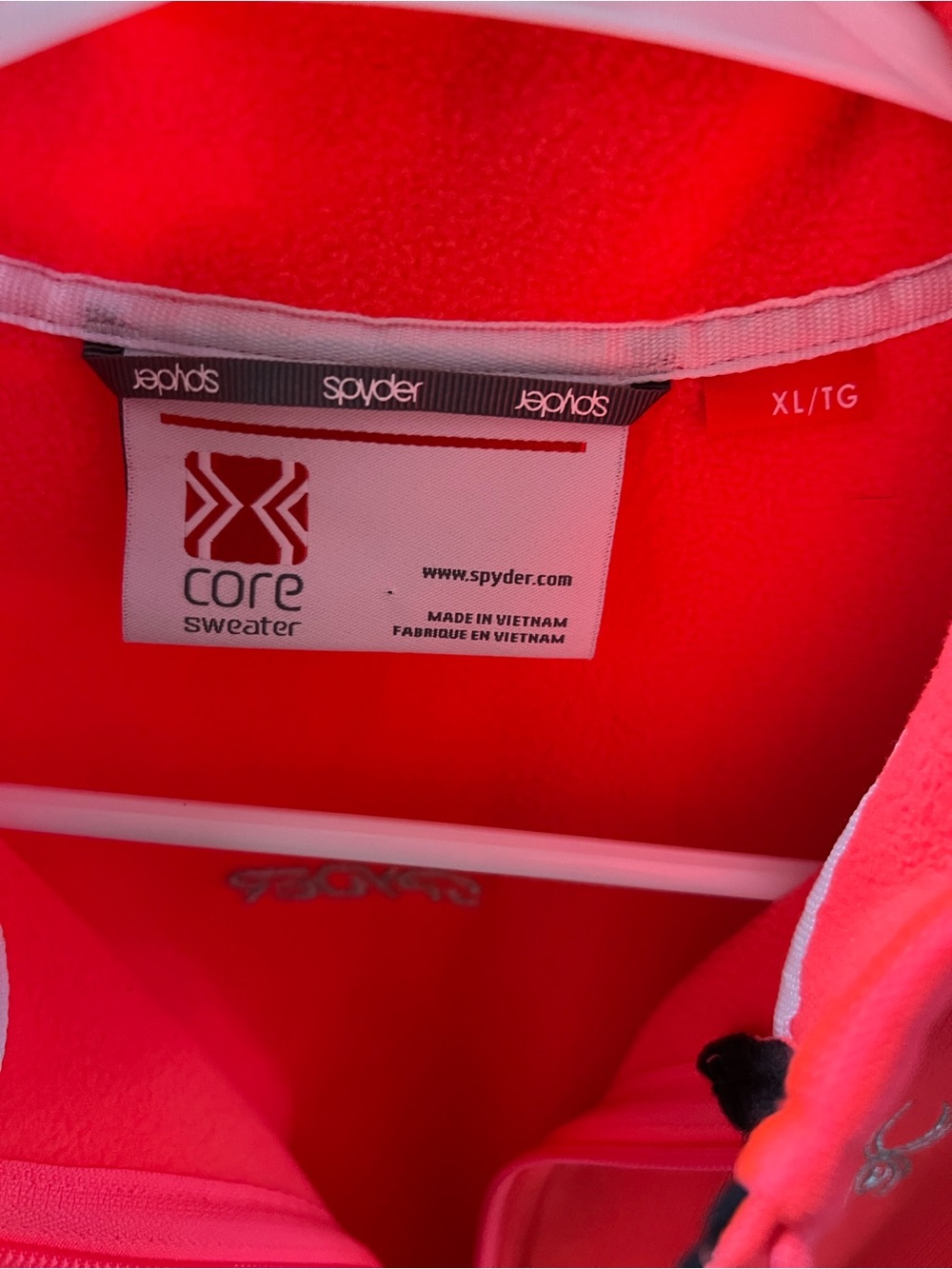 Spyder Women’s Red Full‑Zip Fleece Jacket - Picture 4 of 9